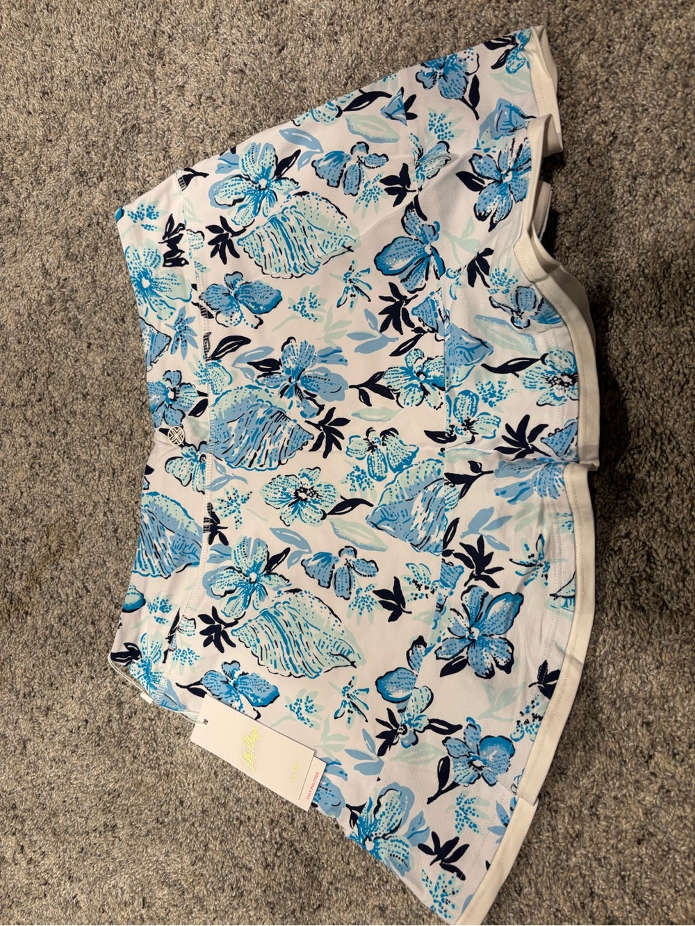 Lilly Pulitzer Blue Multi Floral Mini Skirt - Picture 5 of 6